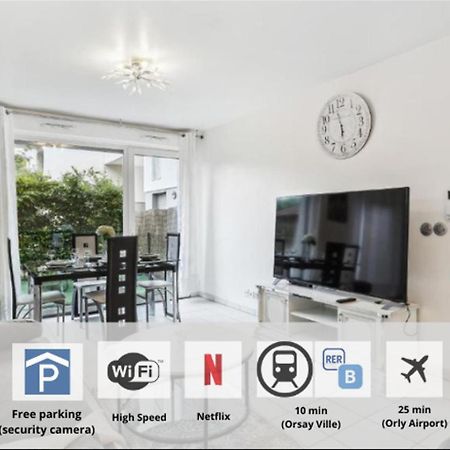 Apart-Chic-Les-Ulis With Balcon, Terrasse And Parking Les Ulis Extérieur photo